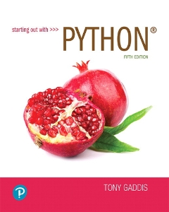 Starting out with Python (Tony Gaddis)（Z-Library）