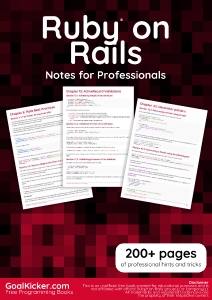 Ruby on rails notes for professionals (Goalkicker.com) (Z-Library)
