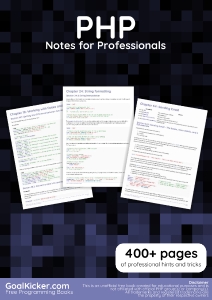 PHP Notes For Professionals (PHP Notes For Professionals) (Z-Library)