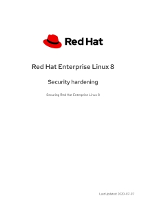 Red Hat Enterprise Linux 8 Security hardening (Red Hat, Inc.) (Z-Library)
