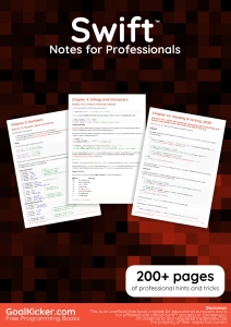 Swift Notes for Professionals (GoalKicker.com) (Z-Library)